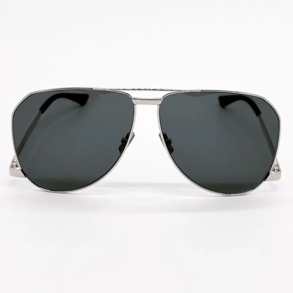 NEW SAINT LAURENT SUNGLASSES SL690 DUST 002 MEN SILVER EYEWEAR SL 690 DUST 002